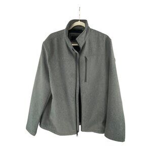 Calvin Klein Men's Classic Soft Shell Water Resistant Jacket Size L Gray Neutral